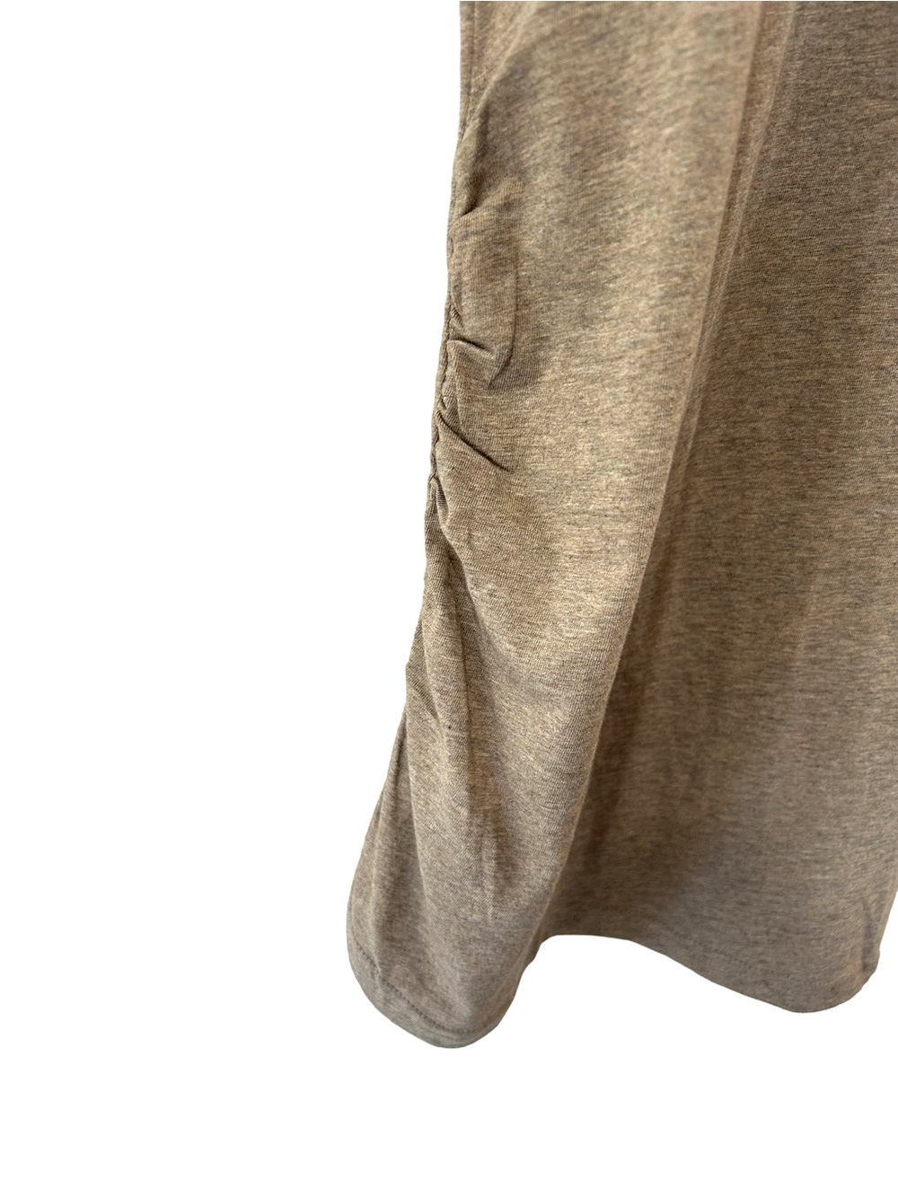 Pact Maternity Tank Top XL stucco heather Organic Cotton ruched NWOT - Picture 6 of 8
